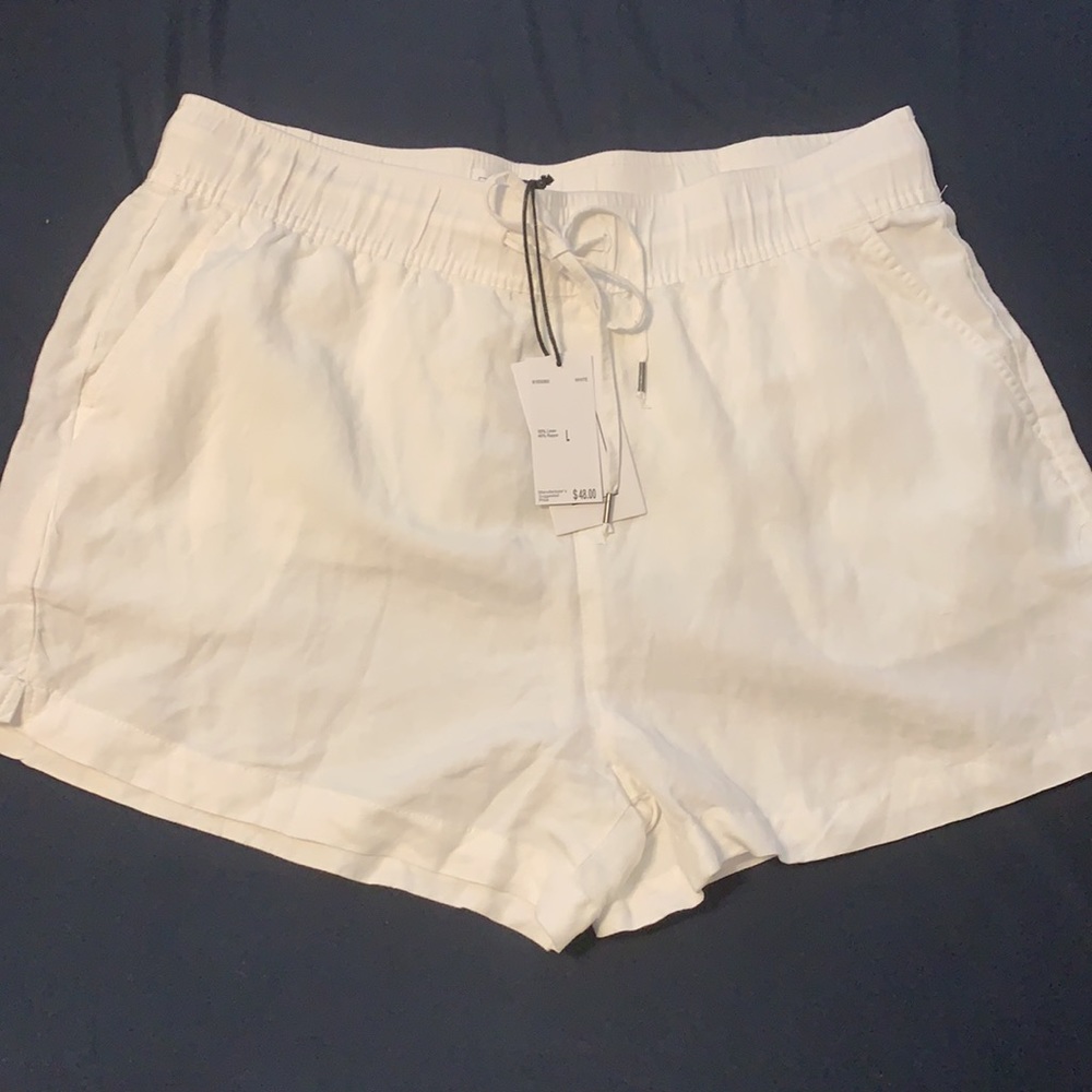 For the Republic linen blend tie short